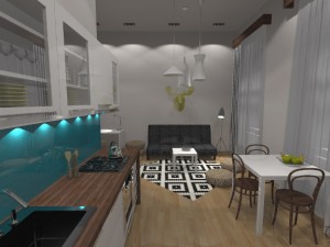 Apartment on Nagymező street, Budapest